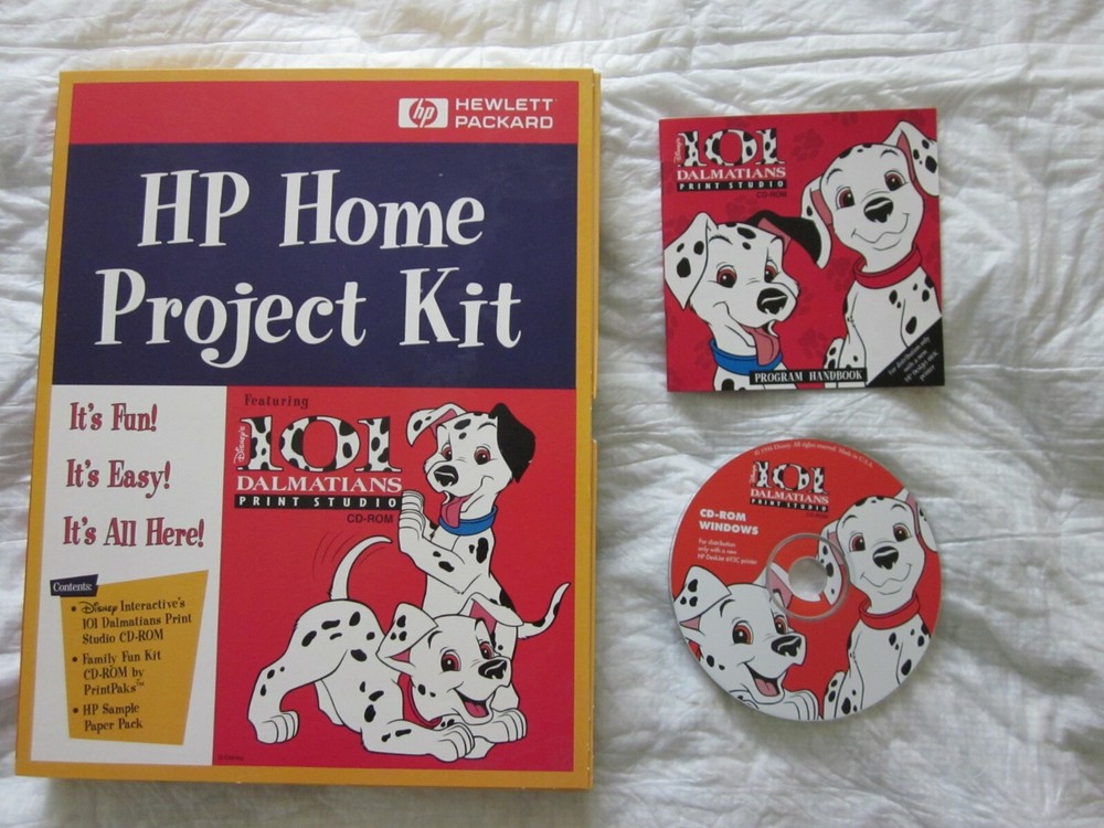 Disney's 101 Dalmations Print Studio HP Home Project Kit
