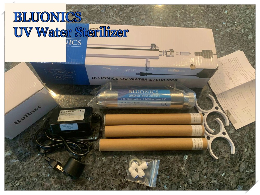 Ultraviolet Light Water Purifier for Reverse Osmosis 0.5 GPM Extra Bulb