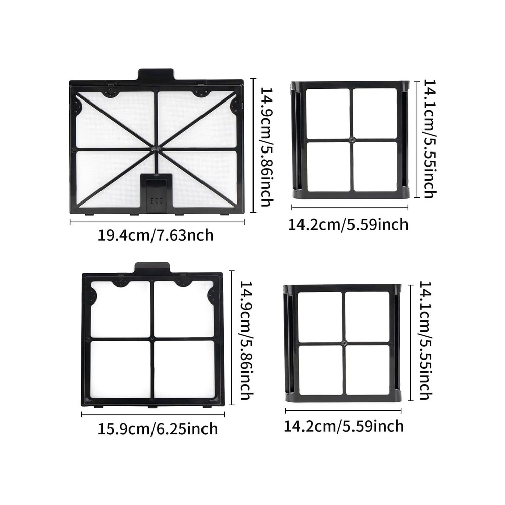 for DOLPHIN 9991468-R4 Spring Filter Panels (4 PACK)