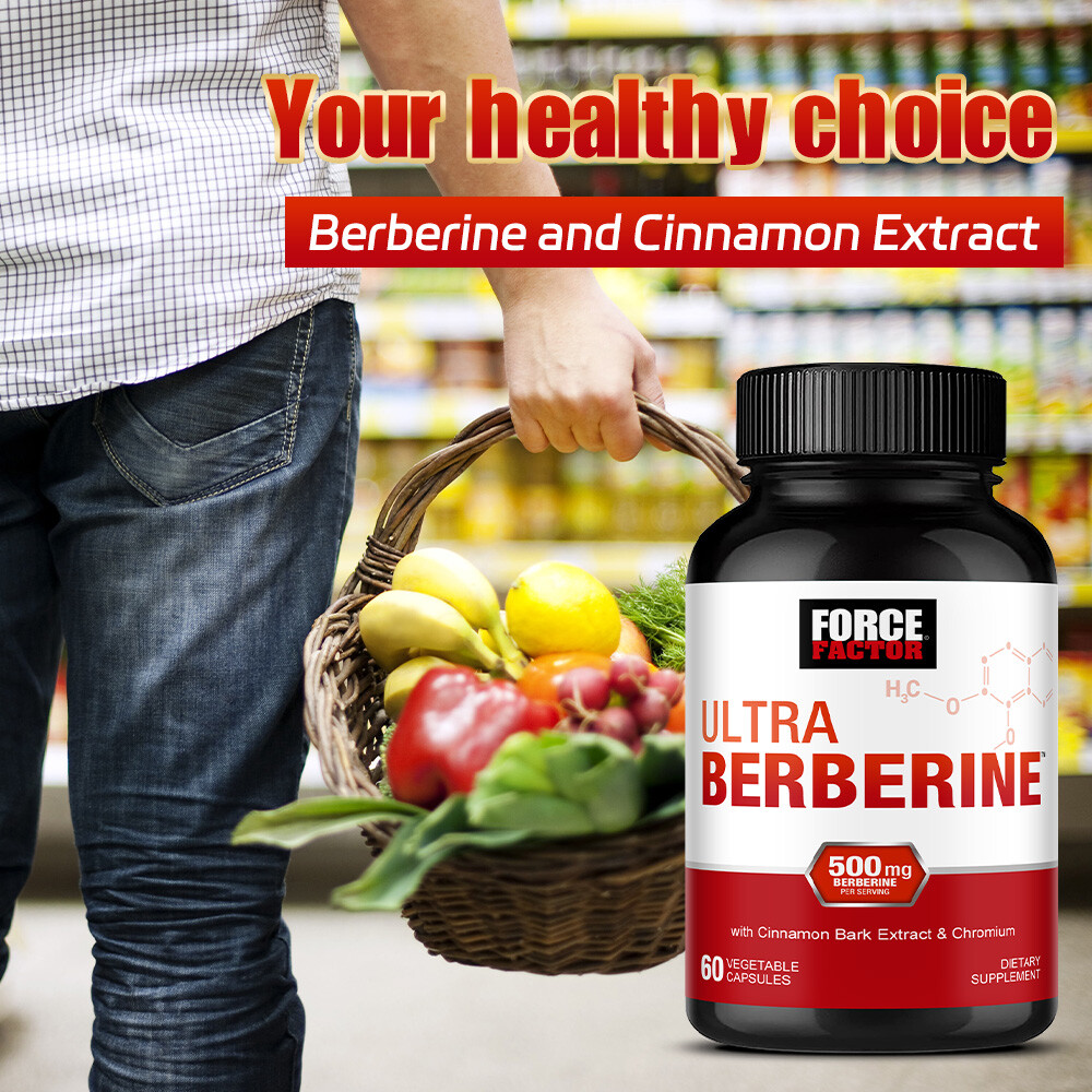 Force Factor Berberine 500mg, 60 Vegetable Capsules