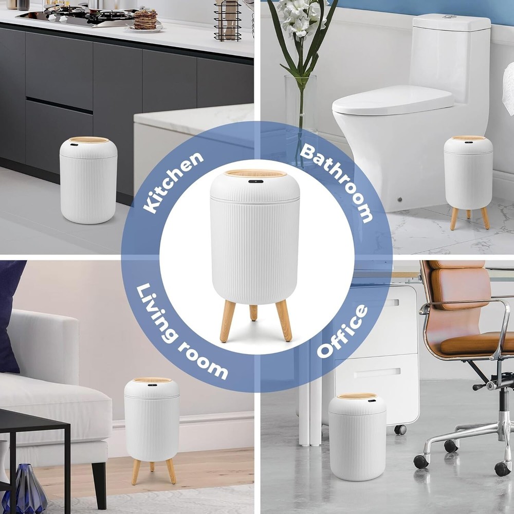Smart Sensor Wastebasket Hand Free Touchless 2.6 Gallon