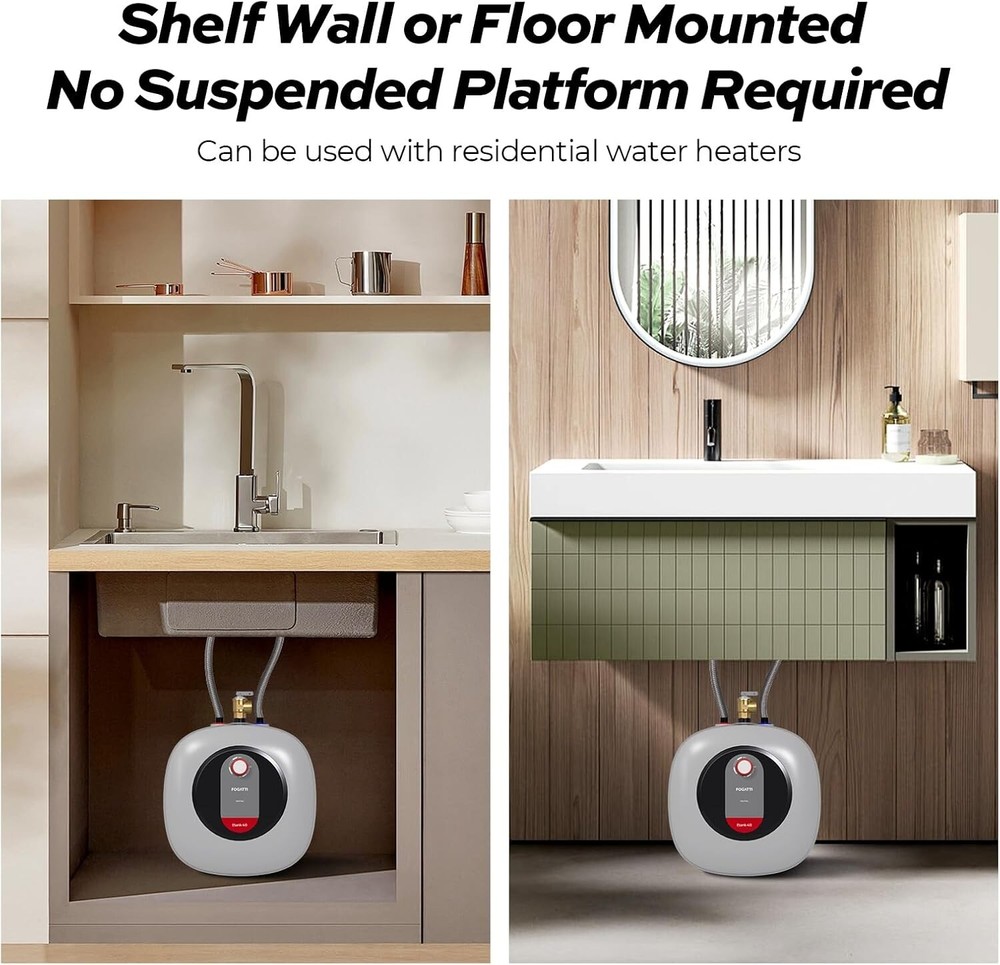 【99% NEW】2.5 Gal Electric Water Heater - Mini Tank Instant Hot Boiler Under Sink