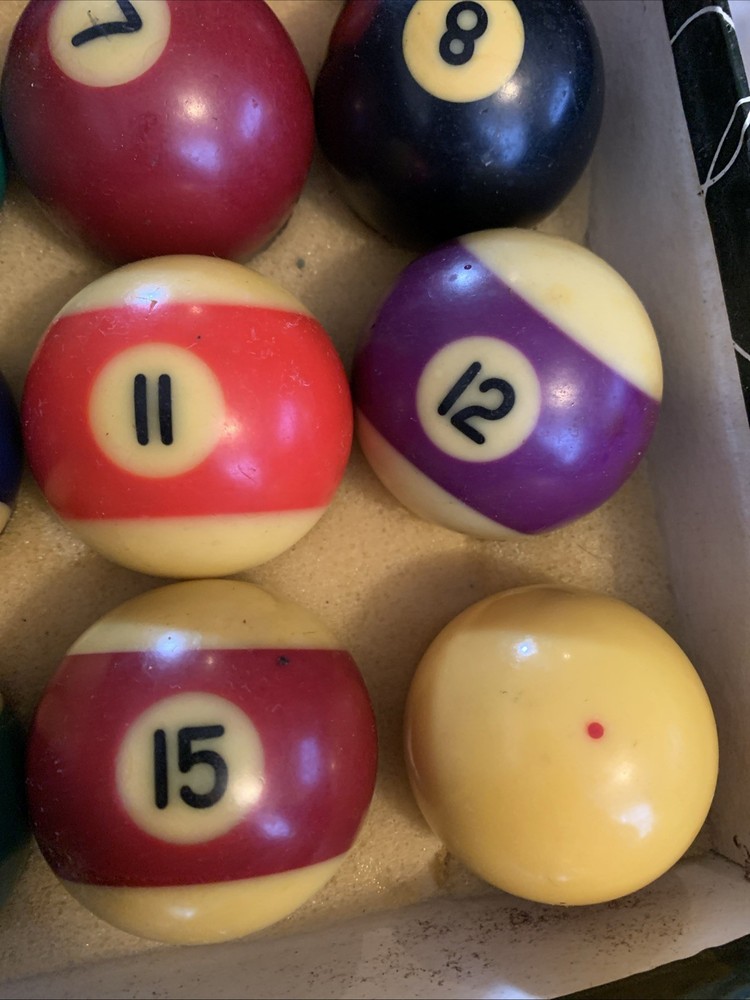 Vintage Billiards Pool Ball Set