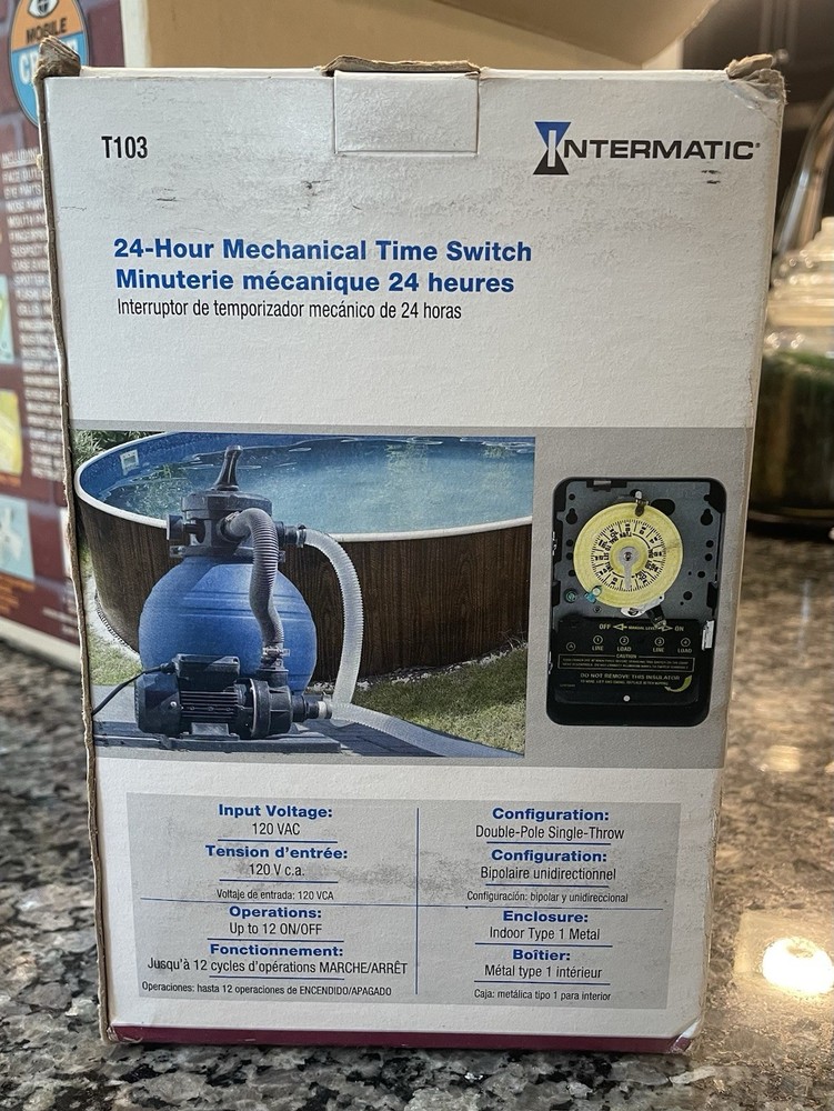 NEW - Intermatic 24-Hour Mechanical Time Switch