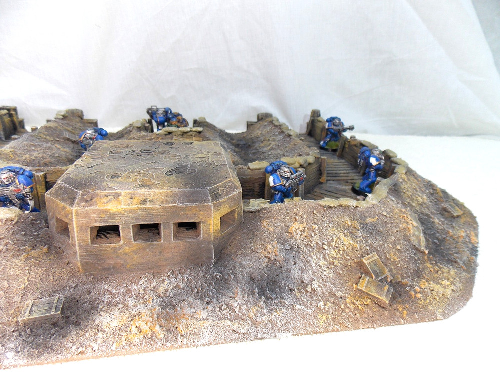 WARGAMING TERRAIN PAINTED ADVANCE ORDERS TRENCH SYSTEM