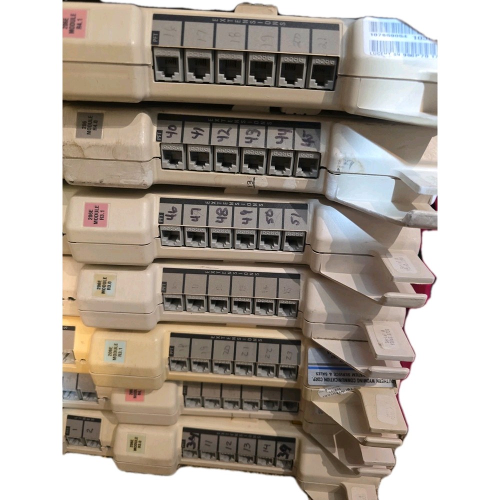 AT&T Lucent Partner 103E16 Control Unit w/ 206E 308EC Modules Phone System