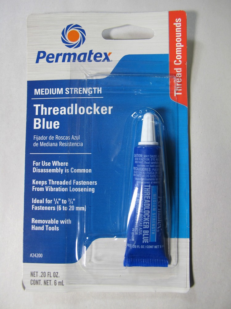 Permatex 24200 Medium Strength Threadlocker Blue .20 FL OZ (6mL)