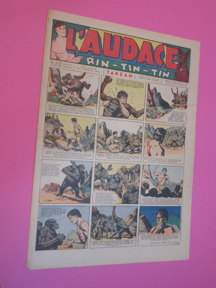 L'AUDACE No. 202 Saev 1937 Original EXCELLENT "on sheet"!!
