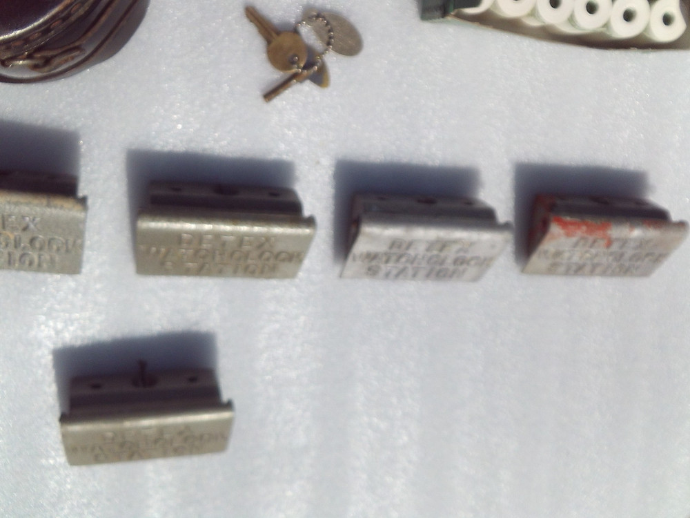 Detex Guardsman clock Complete set