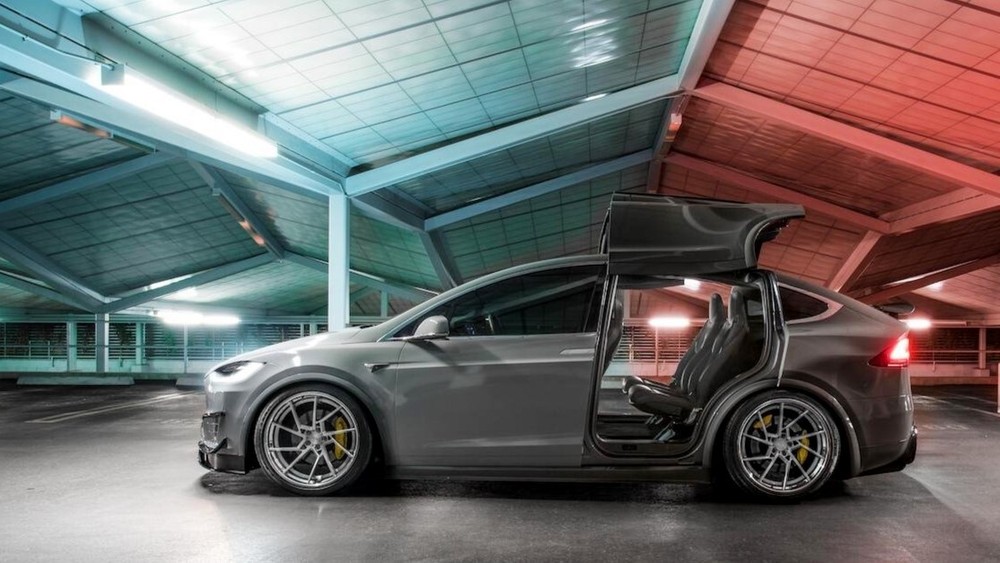 Tesla Model X Evolution Lowering Links Set 2013 To 2020 (Precision Adjustment)