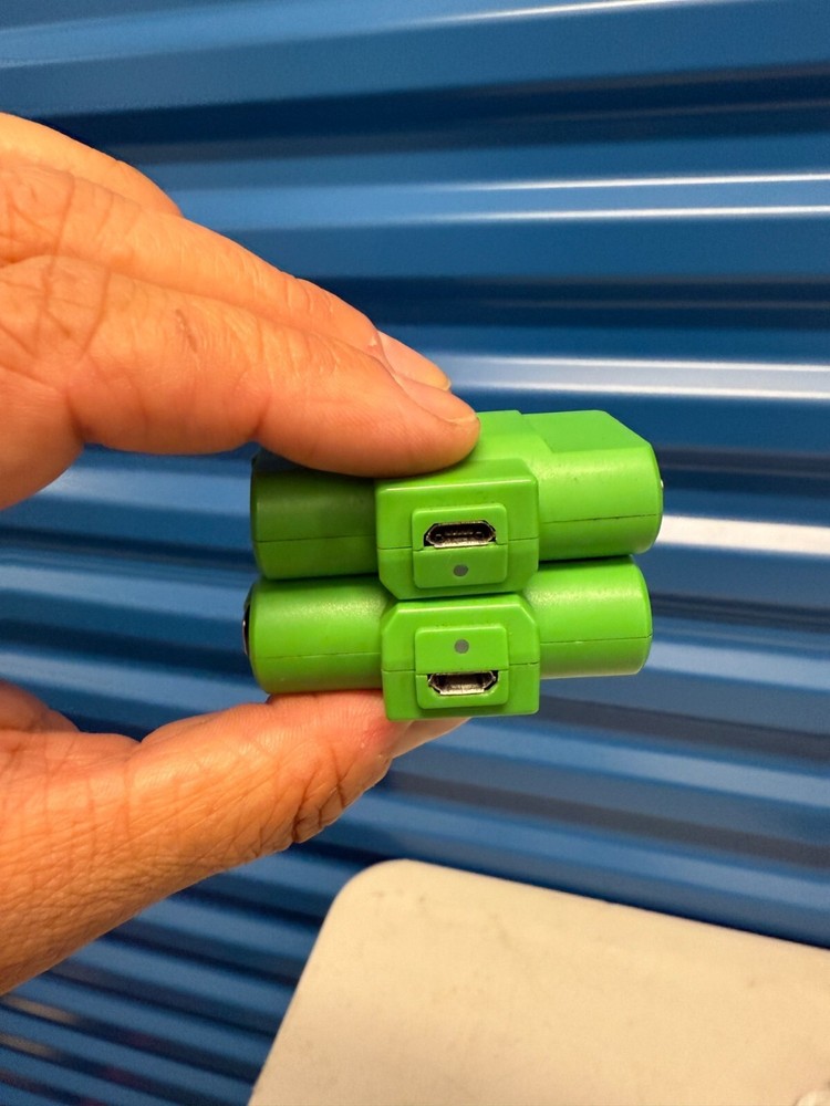 Replacement PowerA Rechargeable Battery Pack For Xbox Controllers Green 1100mAh