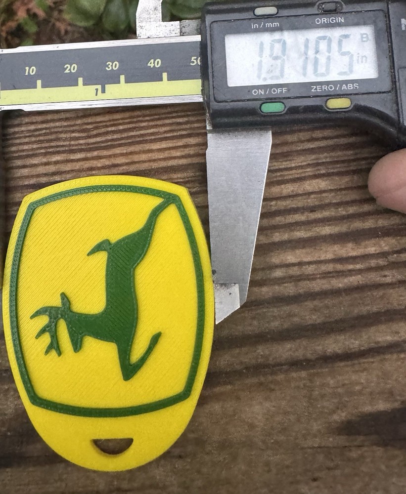John Deere Custom 3d Printed Key Chain's