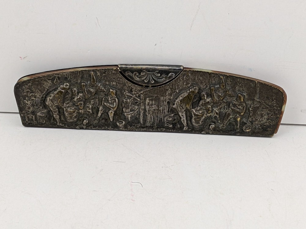 Vintage Repose Silver Comb Holder & Comb Marked DENMARK