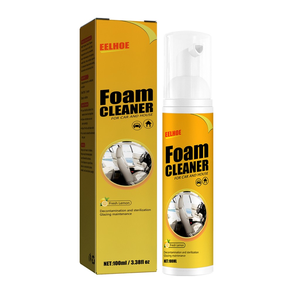 Multi-Functional Leather Seat Supplies Foam Cleaner Decontamination Cleaner