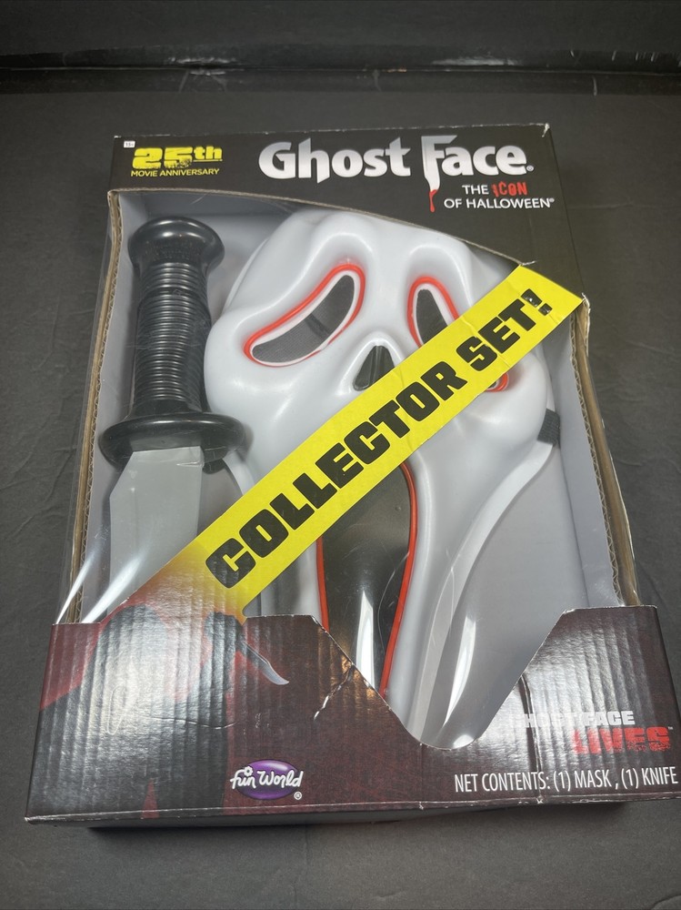 Scream Ghost Face 25th Anniversary Collectors Set ScreamBox plz read description