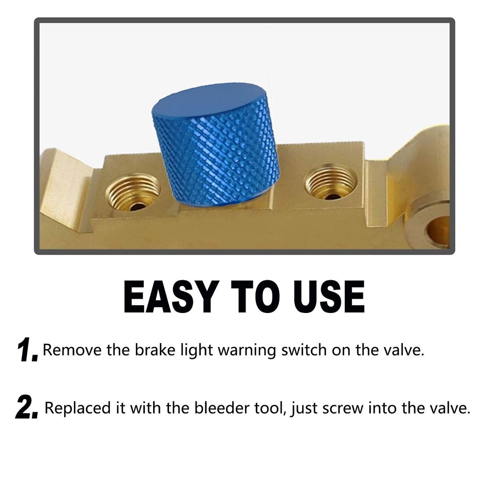 Brake Proportioning Valve Bleeder Tool, Bleeding Tool Blue, Blue