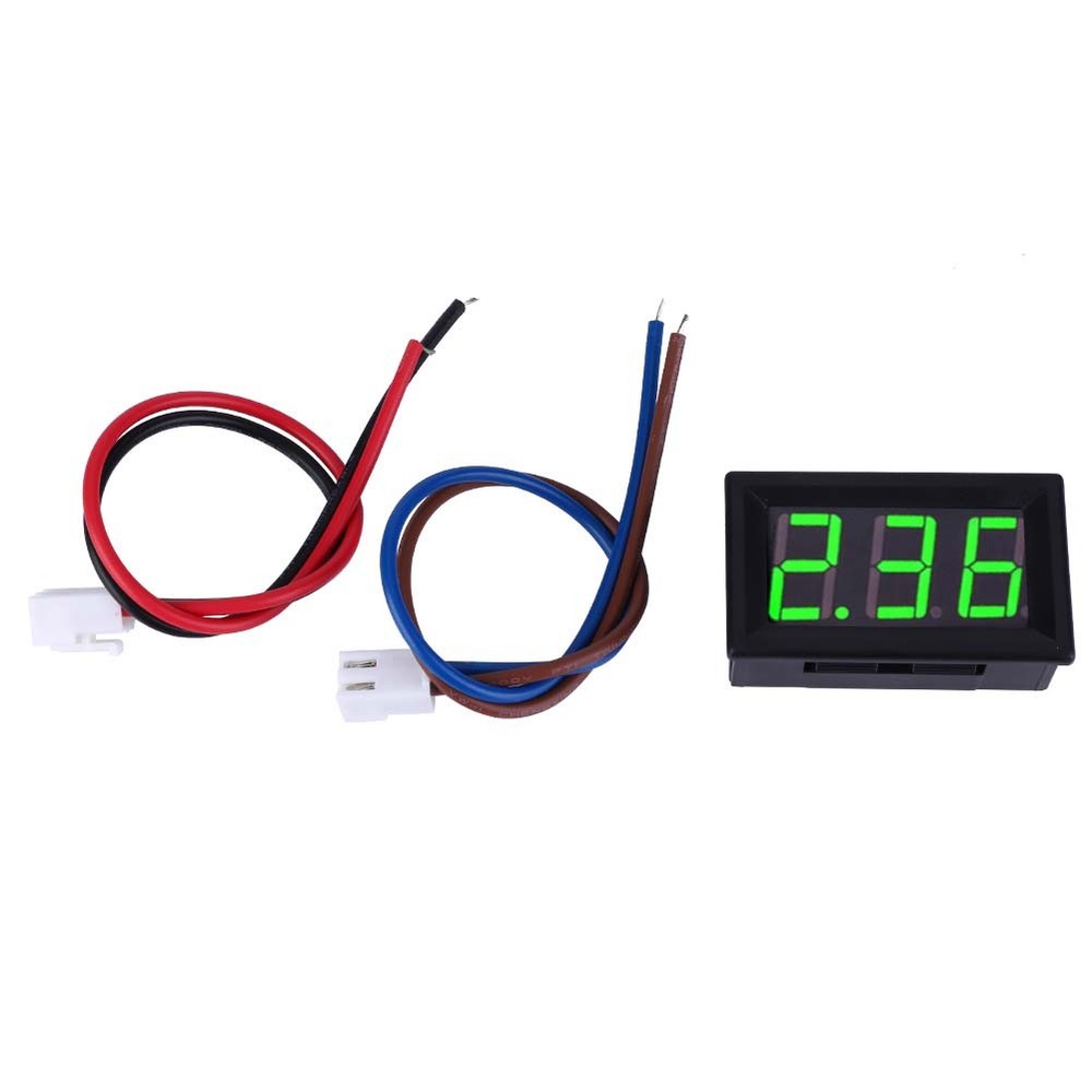 0.56 In Two Cable Digital DC Current Display Panel 0-10A Ammeter Accessory Part