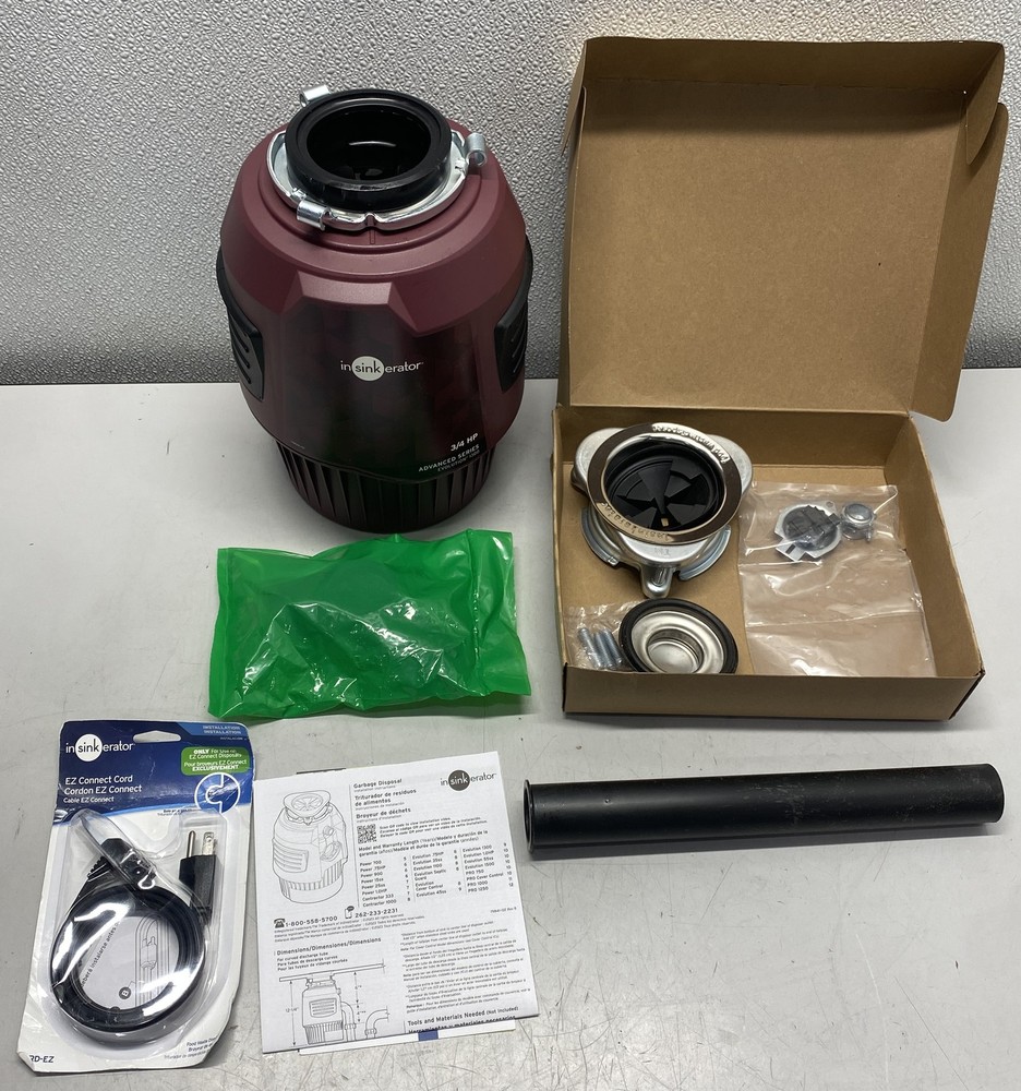 InSinkErator Evolution 1300 Garbage Disposal 3/4 HP Cord Included