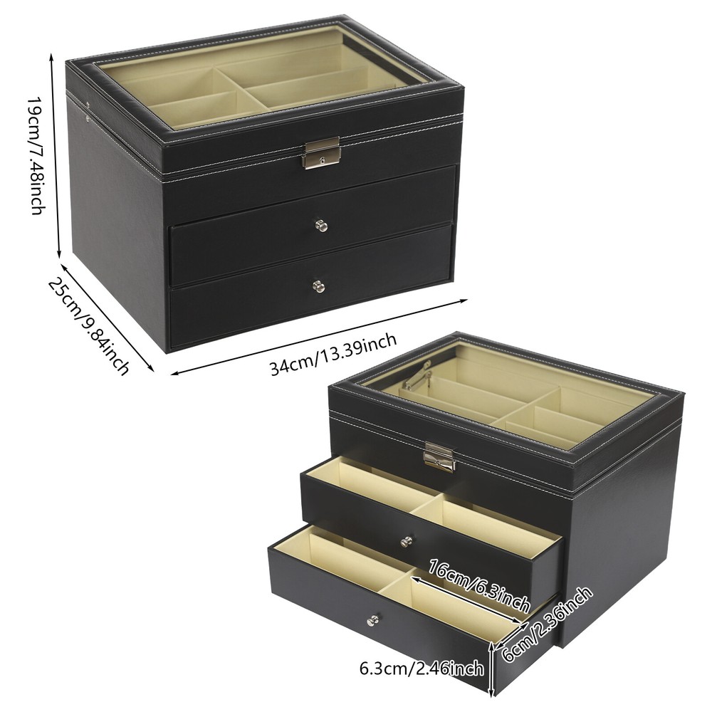 24 Slots Counter Table Sunglasses Glasses Display Storage Display Organizer Box