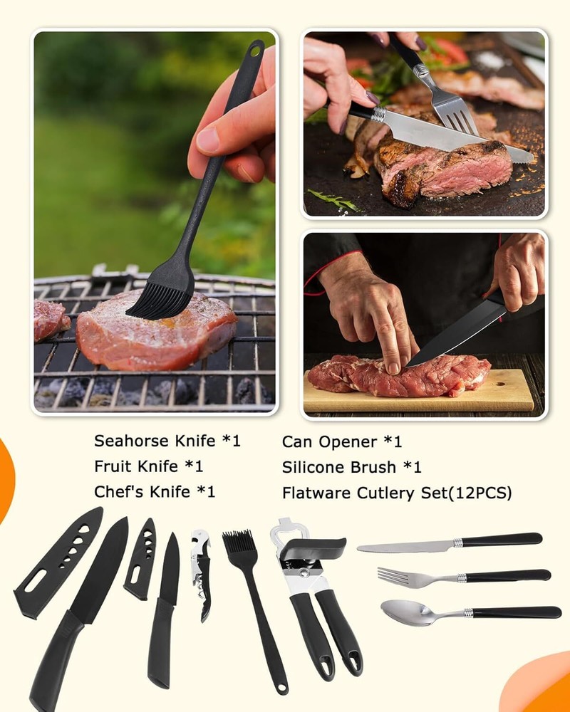 Camping Cooking Set - 33pcs/45pcs Camping Cooking Set
