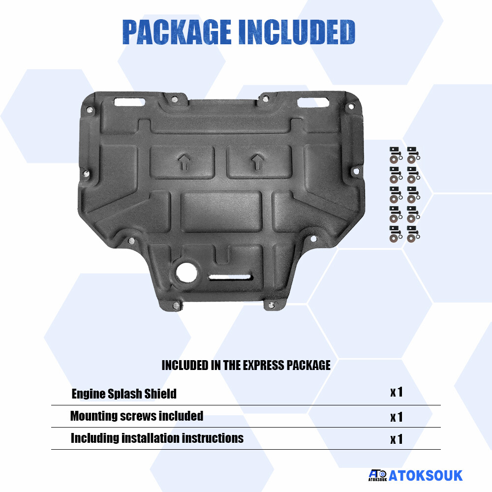 For Audi Q7 Gearbox 2017-2024 Under Engine Splash Guards Front Engine Mud Flaps