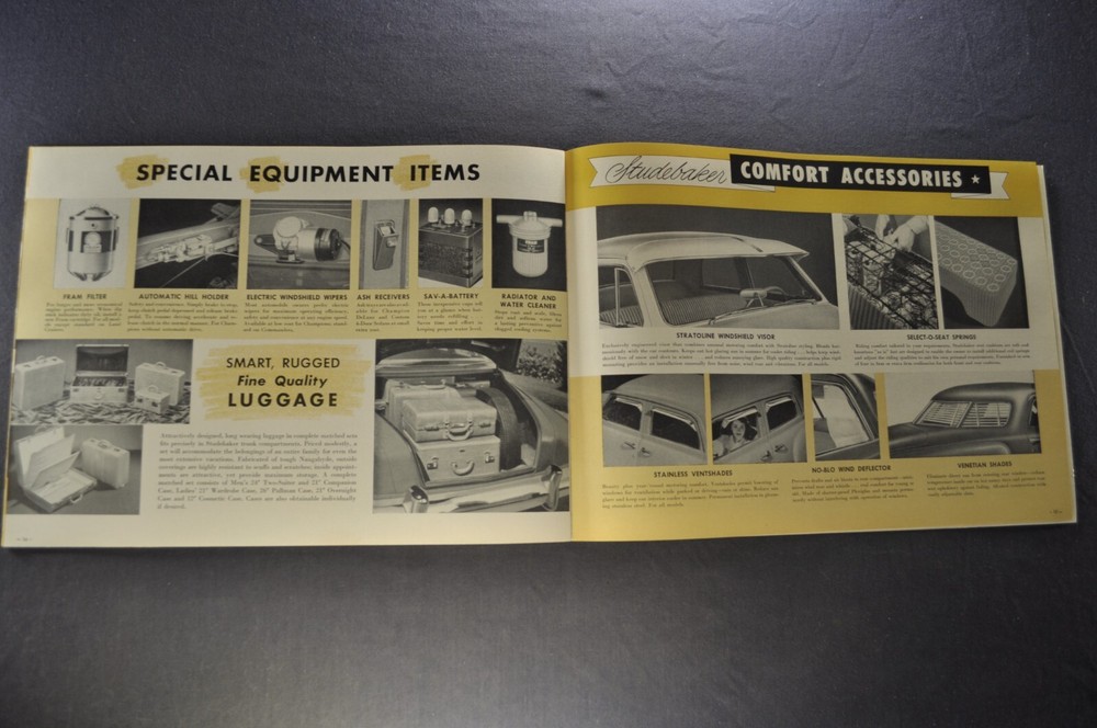 1952 Studebaker Accessories Brochure Commander Champion Excellent Original 52
