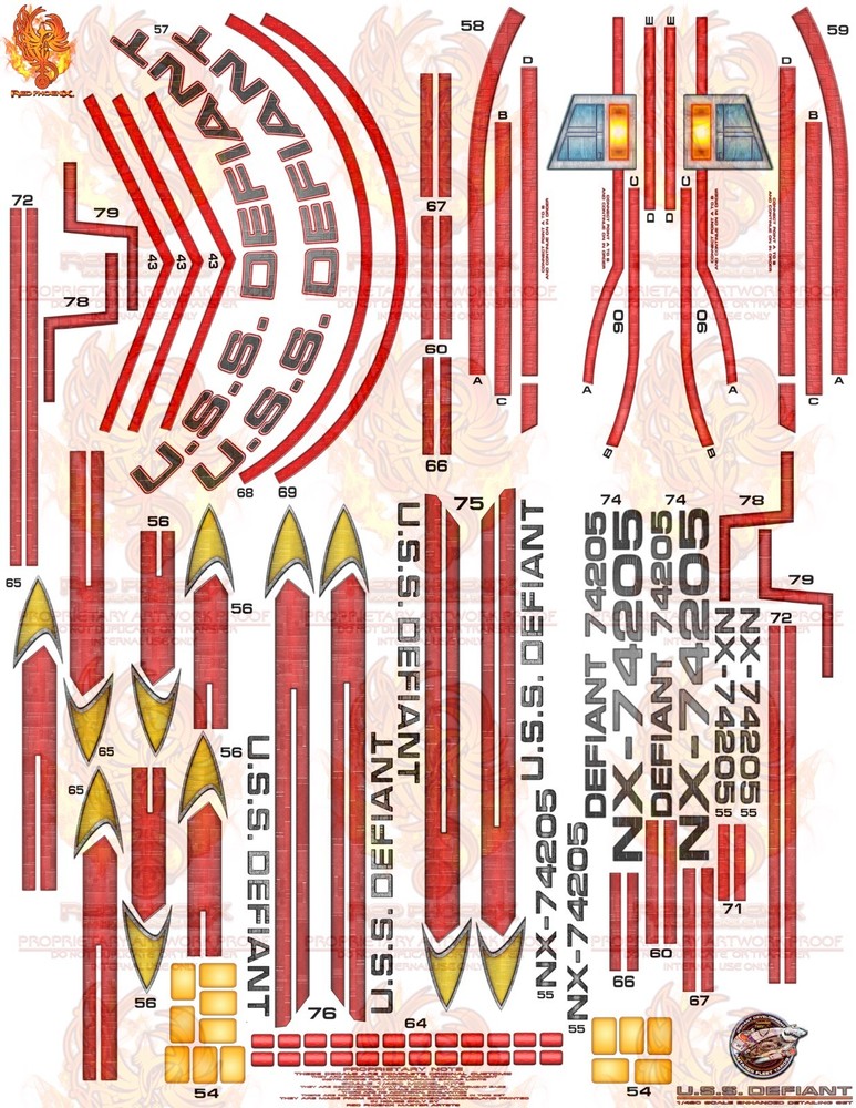 1/420 Scale U.S.S. Defiant Enhanced Detailing Set