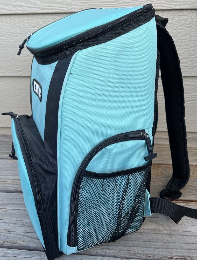 RTIC 15 Can Lightweight Backpack Insulated Cooler Pockets - Aqua