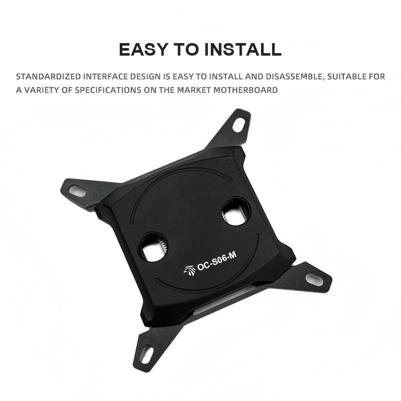 OCOCOO CPU water block , Metal Construction for Intel Systems, DIY Liquid