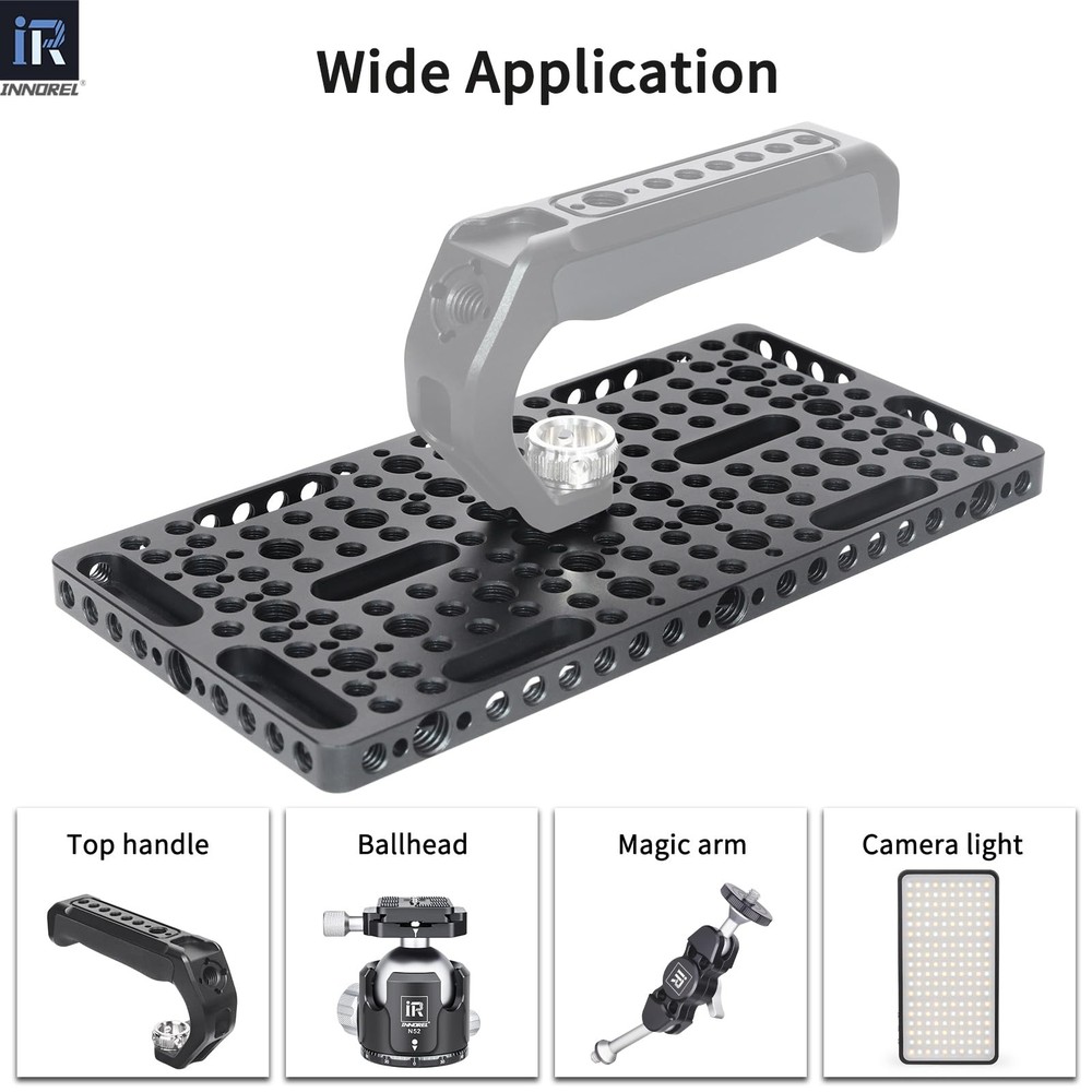 CP10 Multi-Functional Cheese Plate with 1/4" & 3/8" Threads ARRI Holes