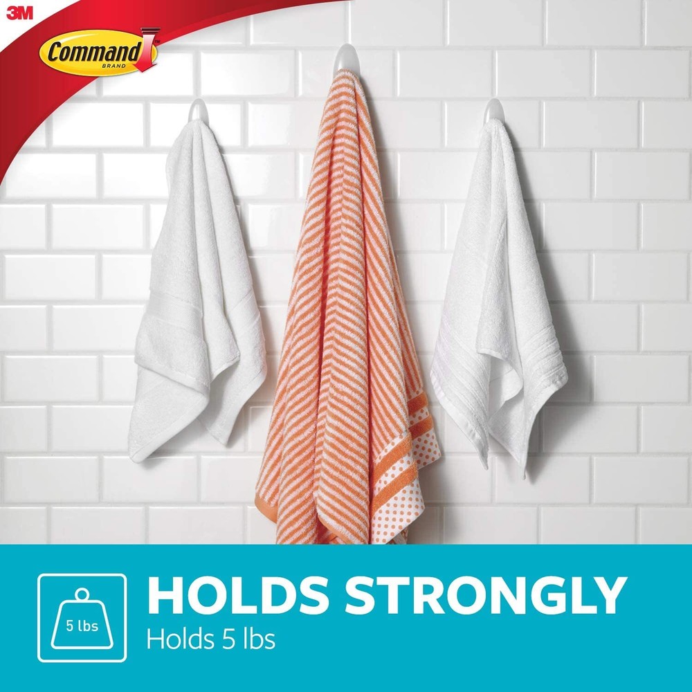 3M Command [Removable]: Mirror Organizer with 3 Key Hooks (Quartz)
