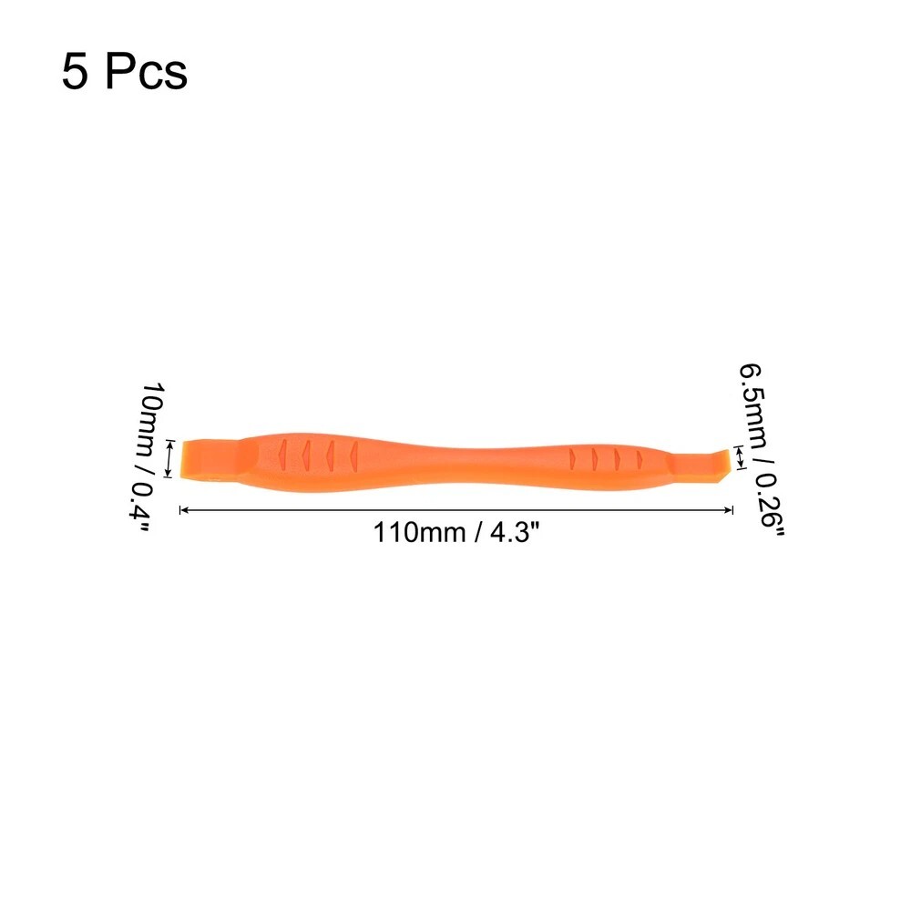 5pcs Plastic Pry Spudger Tool Orange cell Mobile Pad Tab iPhone case Opening Pry