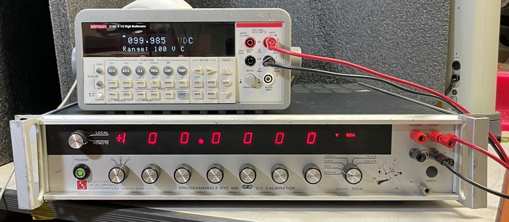 Electronic Development Corporation EDC 520A Programmable DC Calibrator w/GPIB