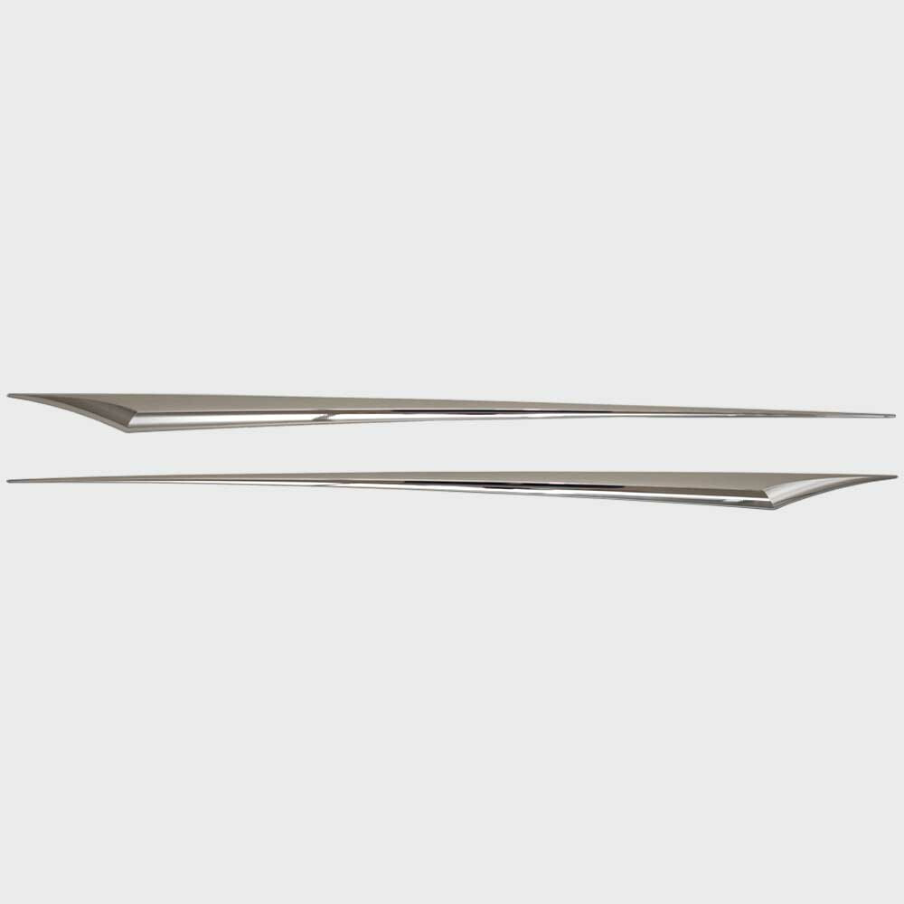 Cruisers Boat Raised Hull Spear Decals | Silver Stickers (2 PC)