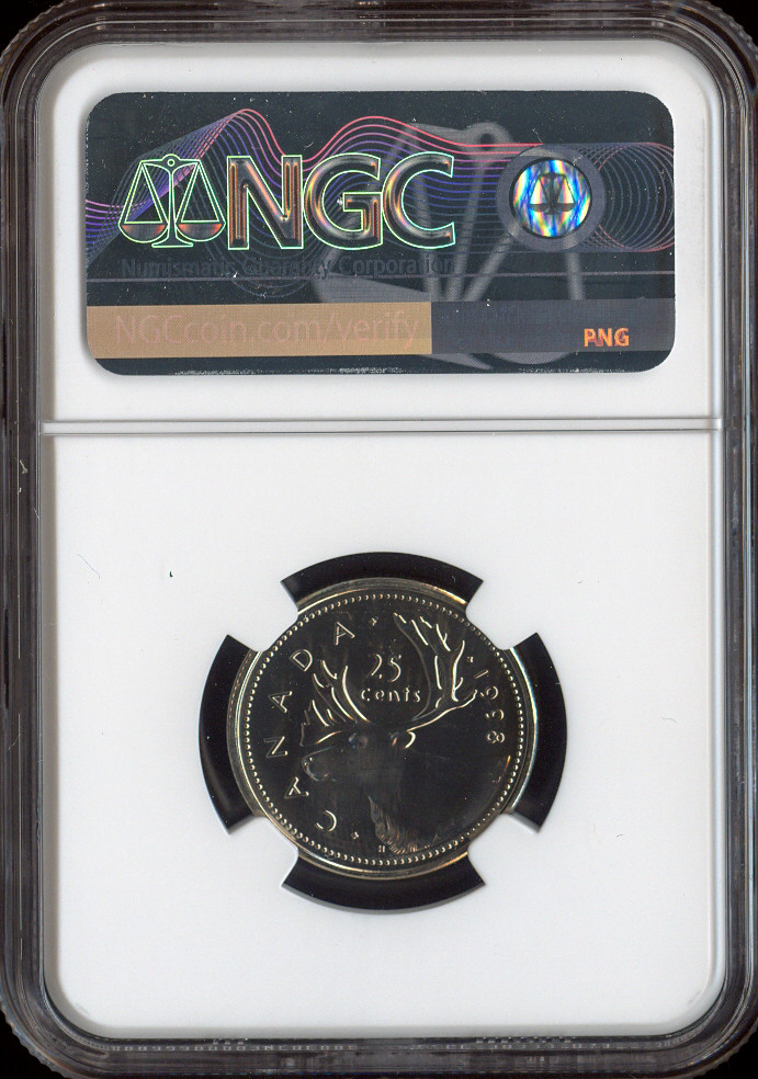 1998 Canada 25 Cents NGC MS67 Quality