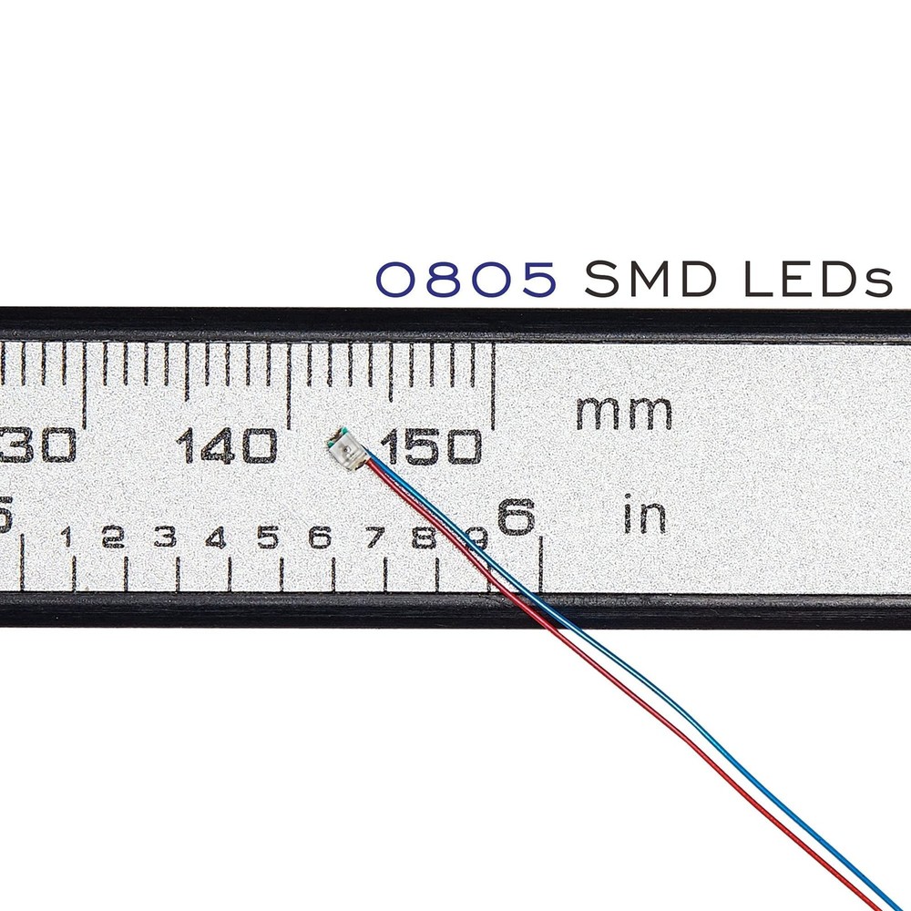 25PCS Pre-Wired Micro Blinking Leds(Light Mode: Flashing Red Light) 0805 SMD Led