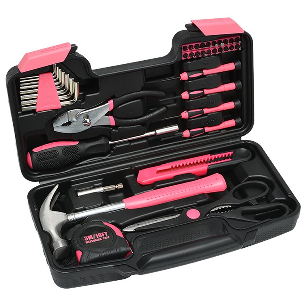 39Piece Combination Tool Set for Home Handyman Repair Toolbox.