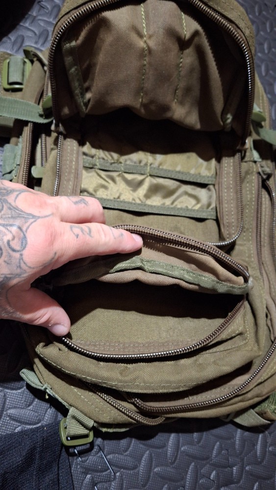 OD Green tactical medic backpack, used, great condition, 1 strap needs replacing