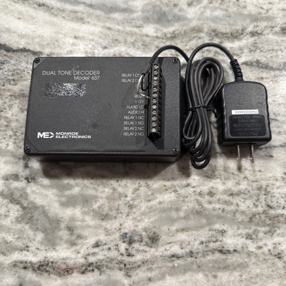 Monroe Electronics Dual Tone Decoder Model 637