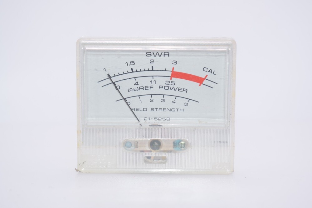 VINTAGE STEAMPUNK PANEL METER - MICRONTA SWR METER OEM 21-525B