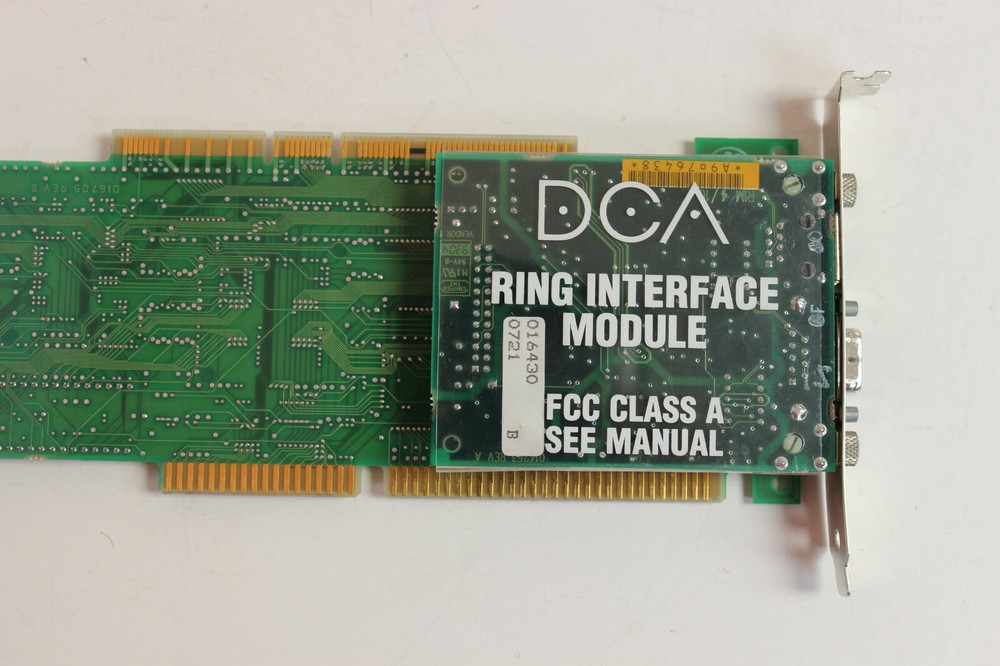 DCA 017015 IMRATRAC ISA/MCA ADAPTER RING INTERFACE MODULE 016430 SOLDER MEM