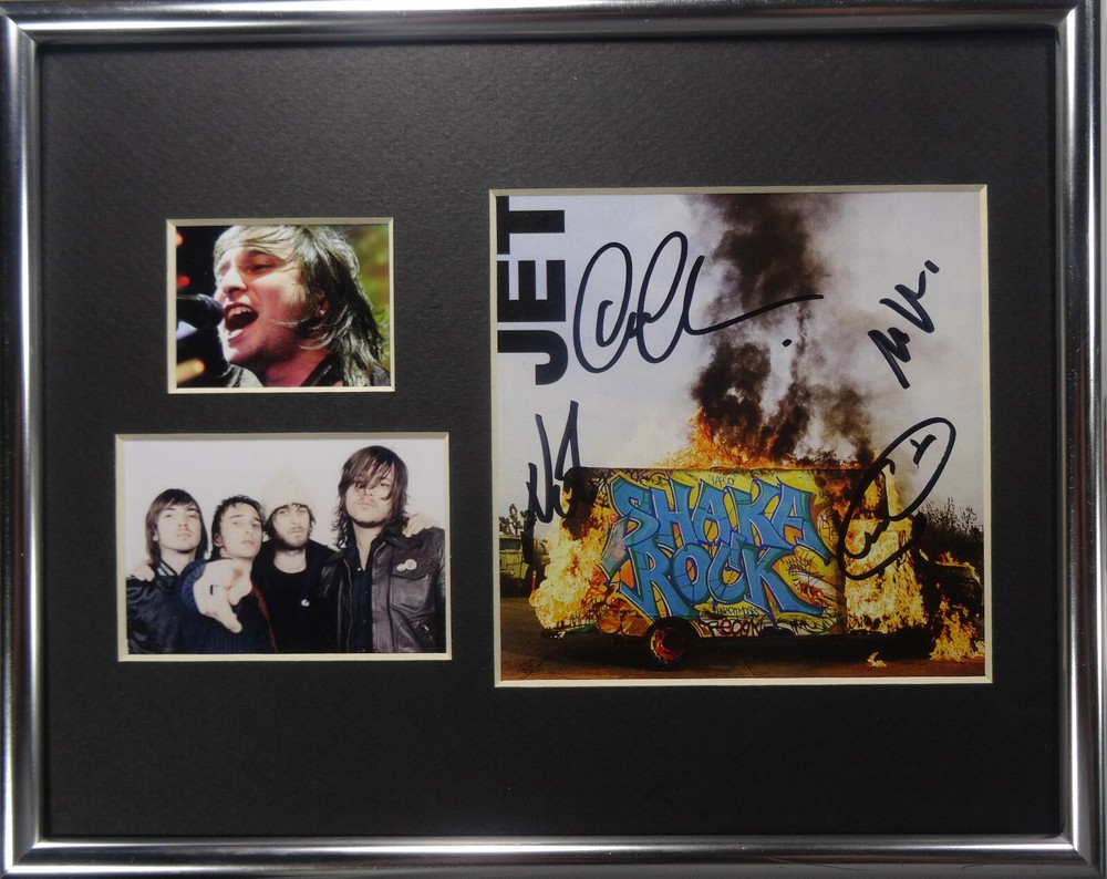 SIGNED JET AUTOGRAPHED CD DISPLAY FRAMED CERTIFIED AUTHENTIC JSA COA # JJ57500