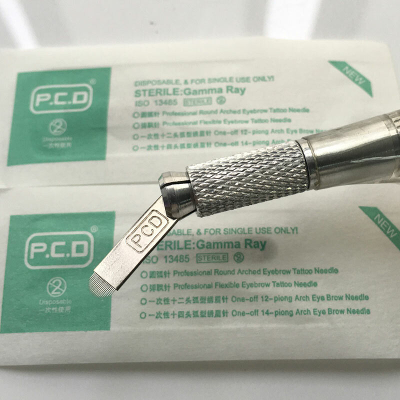 U Shape 19 Needles Microblading Eyebrow Tattoo Permanent Makeup Manual Blades
