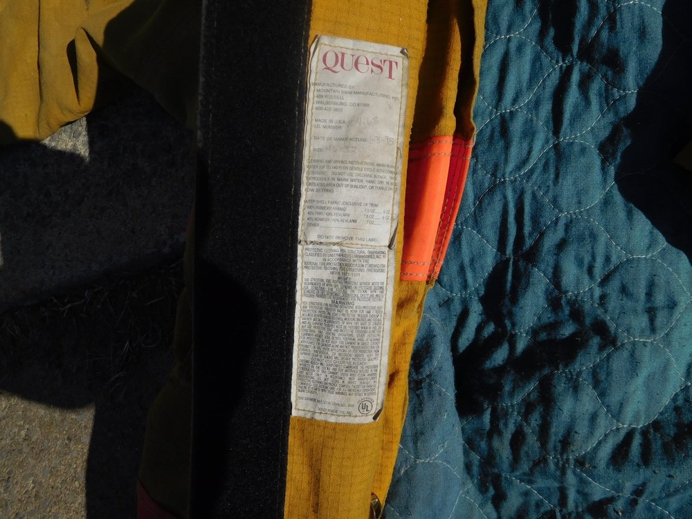 Size 46 x 32 Firefighter turnout coat