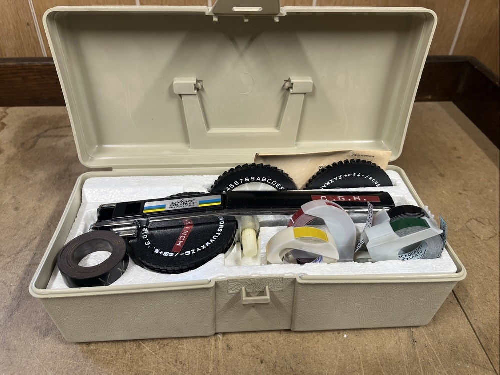 Dymo 1575 Executive 3 Label Machine With Extras