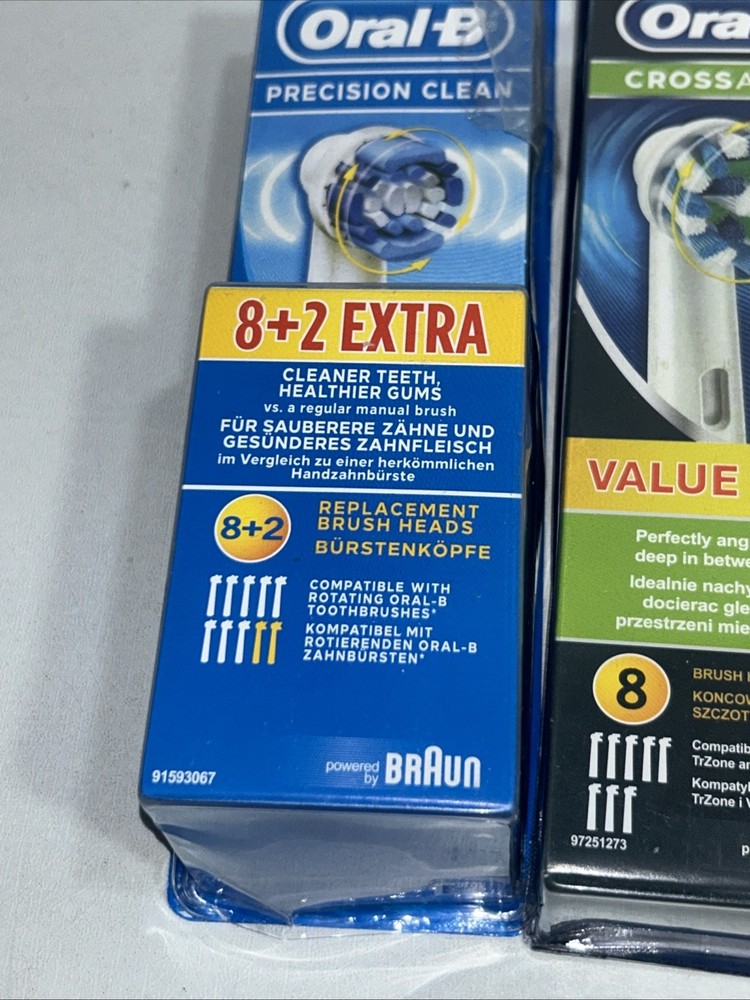 Oral-B Replacement Head Lot All New Damaged Packaging