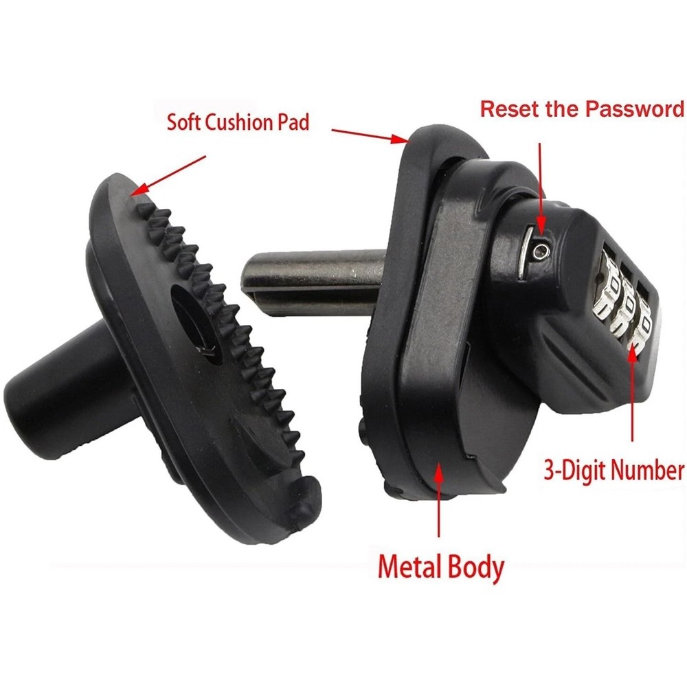 Combination 3 Digit Gun Trigger Lock for Universal Firearms Pistol Rifle Shotgun