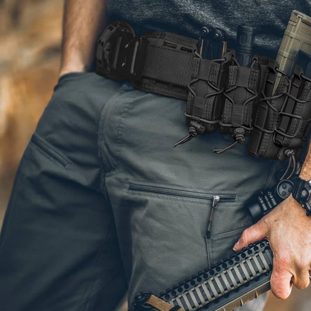 Molle Tactical Universal Magazine 9mm Mag Pouch Single Double Stack for 9mm/.40