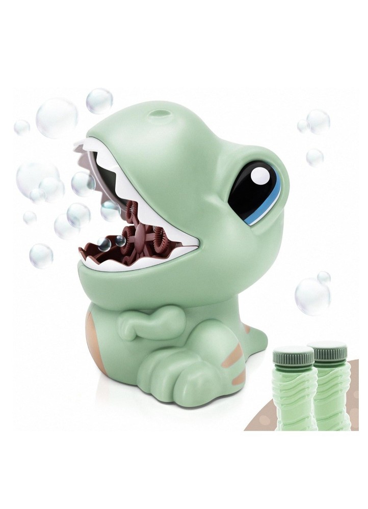 Dinosaur Bubble Blower with 2 Bubble Solutions - Ultimate Outdoor Fun for Kids