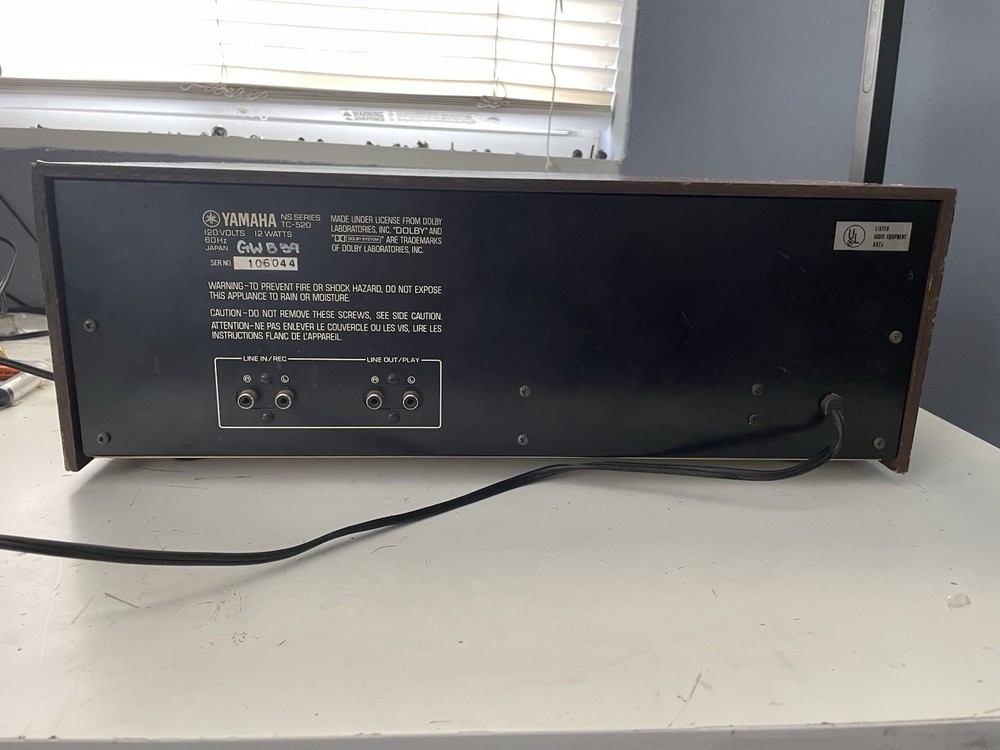 YamahaTC-520 Stereo Cassette Deck (SERVICED)